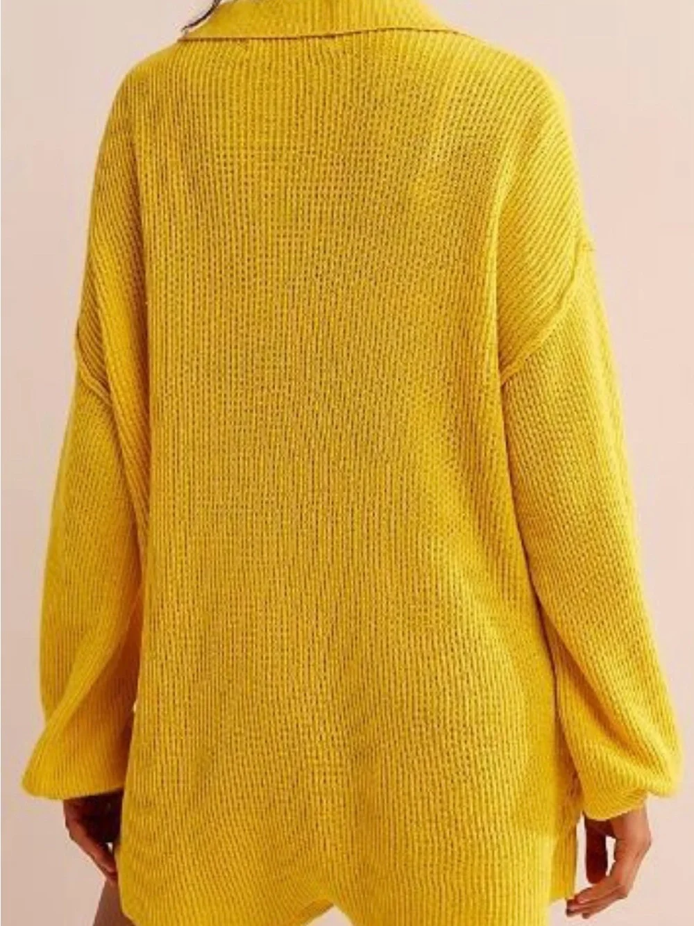 Free People Picnic Sweater Romper NWT XS Sunshower Yellow Knit Romper Jumpsuit